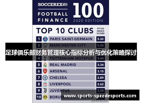 足球俱乐部财务管理核心指标分析与优化策略探讨